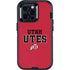 University of Utah Utes Text on Red Otterbox Defender iPhone Skin