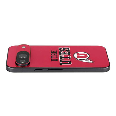 University of Utah Utes Text on Red Google Pixel 9 Skin