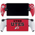 University of Utah Utes Text on Red PlayStation Portal Remote Player Skin