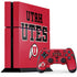 Utah Utes Text on Red PS4 Console and Controller Bundle Skin