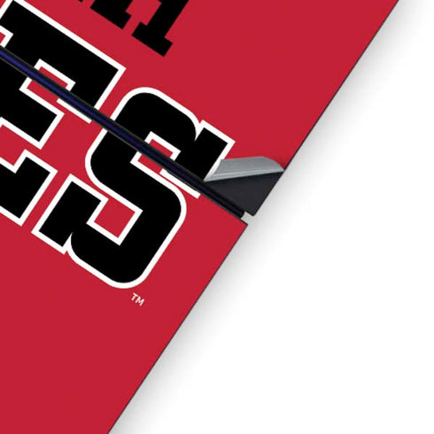 Utah Utes Text on Red PS4 Console Skin