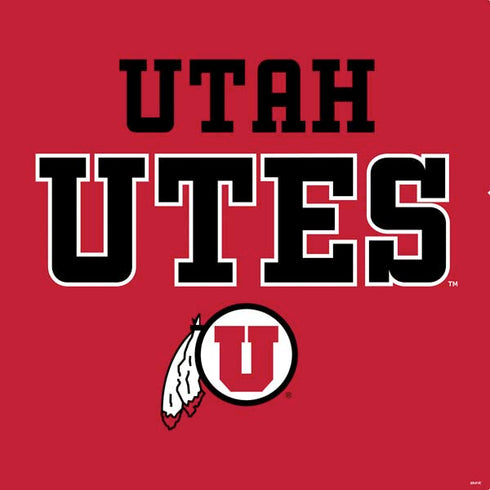 Utah Utes Text on Red PS4 Console Skin