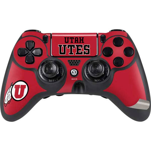 Utah Utes Text on Red PS4/PC SCUF Impact Controller Skin