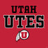 Utah Utes Text on Red PS4 Slim Skin