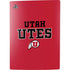 Utah Utes Text on Red PS5 Digital Edition Bundle Skin
