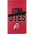 University of Utah Utes Text on Red PS5 Pro Disk Bundle Skin