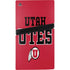 University of Utah Utes Text on Red PS5 Pro Disk Console Skin