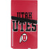University of Utah Utes Text on Red PS5 Pro Disk Console Skin