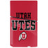 University of Utah Utes Text on Red PS5 Slim Disk Bundle Skin