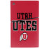 University of Utah Utes Text on Red PS5 Slim Digital Edition Console Skin