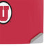 University of Utah Utes Text on Red PS5 Slim Digital Edition Console Skin