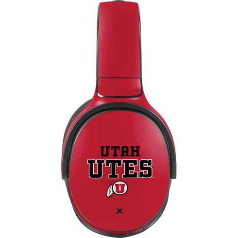 Utah Utes Text on Red Skullcandy Venue Skin