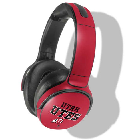 Utah Utes Text on Red Skullcandy Venue Skin