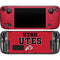 University of Utah Utes Text on Red Steam Deck Handheld Gaming Computer OLED Skin