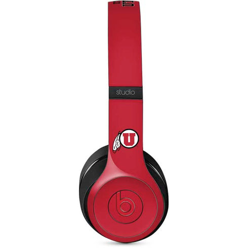 Utah Utes Text on Red Studio Wireless Skin