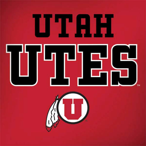 Utah Utes Text on Red Surface Book 2 13.5in Skin