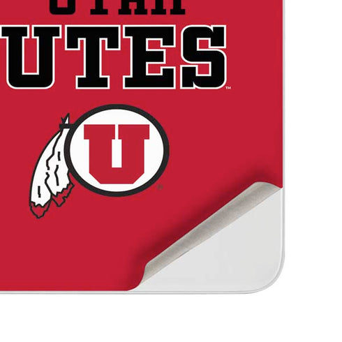 Utah Utes Text on Red Surface Duo Skin