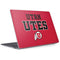 Utah Utes Text on Red Surface Laptop 2 Skin
