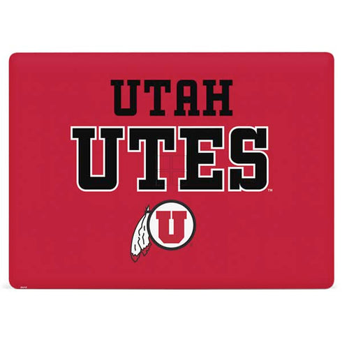 Utah Utes Text on Red Surface Laptop 3 13.5in Skin