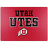 University of Utah Utes Text on Red Surface Laptop 7 13.8in Skin