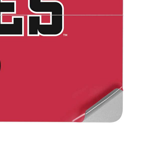 Utah Utes Text on Red Surface Laptop Studio Skin