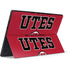 Utah Utes Text on Red Surface Pro 6 Skin