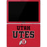 Utah Utes Text on Red Surface Pro 7 Skin