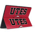 Utah Utes Text on Red Surface Pro 7 Skin
