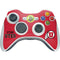 Utah Utes Text on Red Xbox 360 Wireless Controller Skin