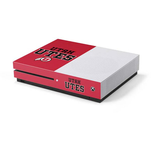 University of Utah Utes Text on Red Xbox One Skins