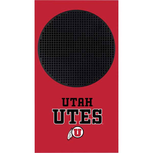 Utah Utes Text on Red Xbox Series S Bundle Skin