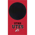 Utah Utes Text on Red Xbox Series S Console Skin