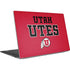 University of Utah Utes Text on Red Dell XPS Skin