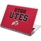 Utah Utes Text on Red Yoga 910 2-in-1 14in Touch-Screen Skin