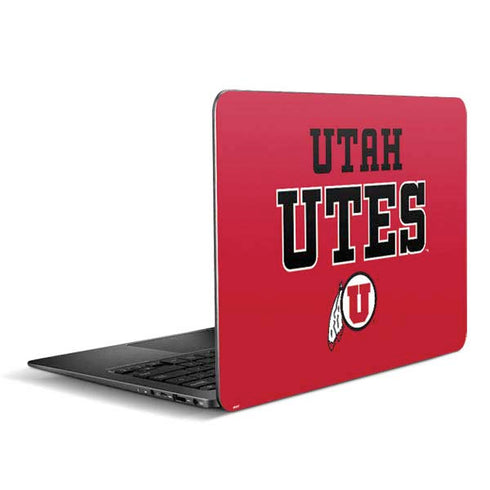 Utah Utes Text on Red Zenbook UX305FA 13.3in Skin