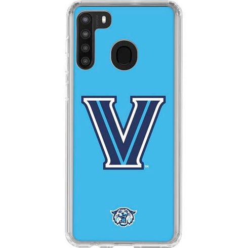 Villanova University V Wildcats Galaxy A21 Clear Case
