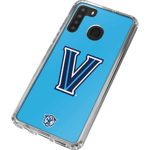 Villanova University V Wildcats Galaxy A21 Clear Case