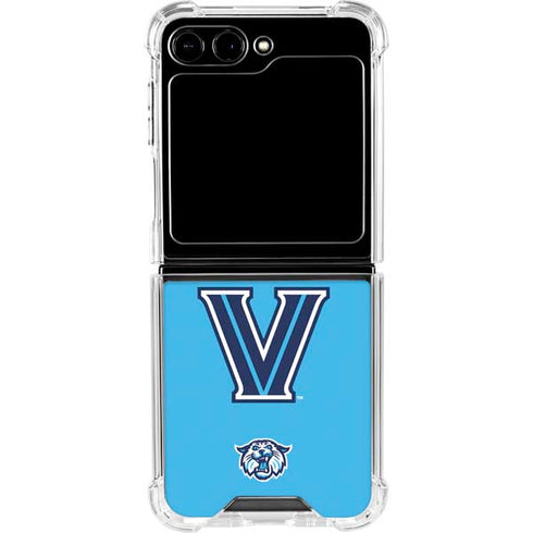 Villanova University V Wildcats Galaxy Z Flip5 5G Clear Case