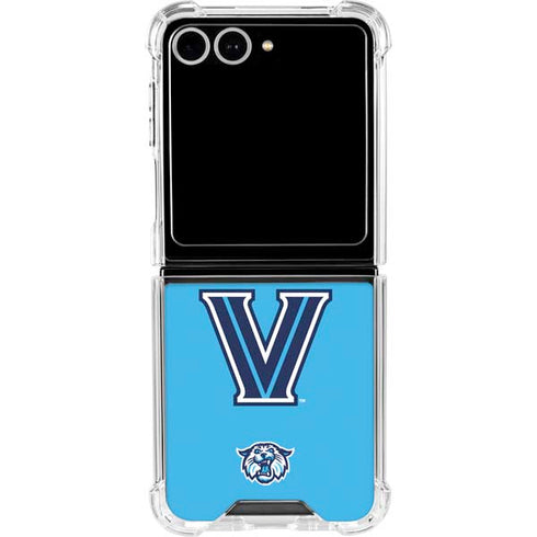Villanova University V Wildcats Galaxy Z Flip7 Clear Case