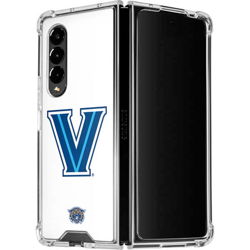 Villanova University V Wildcats Galaxy Z Fold4 5G Clear Case