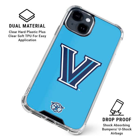 Villanova University V Wildcats iPhone 15 Clear Case