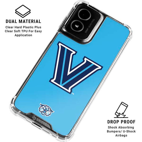 Villanova University V Wildcats Moto G Power 5G (2024) Clear Case