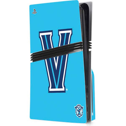 Villanova University V Wildcats PS5 Pro Disk Console Skin