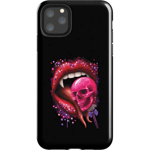 Vampire Skull Lollypop by Sarah Richter iPhone Cases