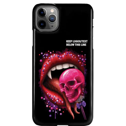 Vampire Skull Lollypop by Sarah Richter iPhone Cases