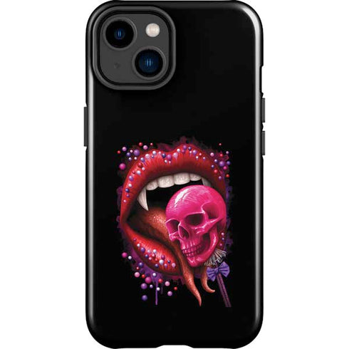 Vampire Skull Lollypop by Sarah Richter iPhone 15 Impact Case