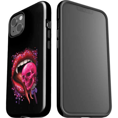 Vampire Skull Lollypop by Sarah Richter iPhone 15 Impact Case
