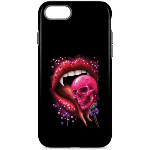 Vampire Skull Lollypop by Sarah Richter iPhone Cases