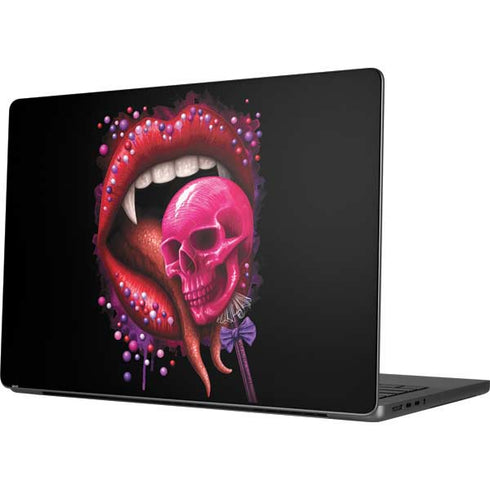 Vampire Skull Lollypop by Sarah Richter Apple MacBook Pro 14-inch Skin