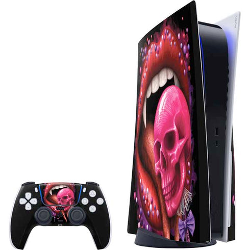 Vampire Skull Lollypop by Sarah Richter PlayStation PS5 Skins